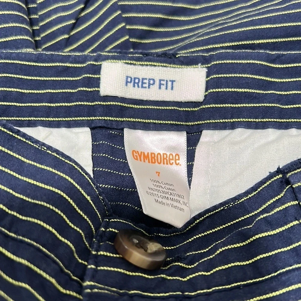 Abercrombie kids & Gymboree boys se t size 7 GUC blue and striped shorts